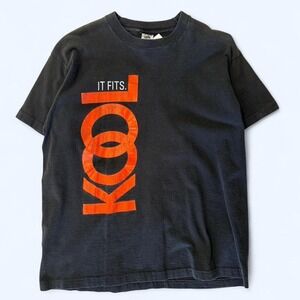 90s vintage kool cigarette retro black tee shirt great condition no flaws